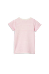 Pink Stripe Rib Tee