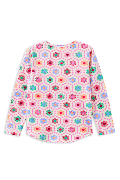 Honeycomb Bloom Henley Top