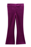 Berry Velour Flares