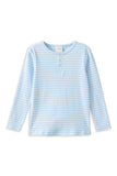 Mist Stripe Henley Tee