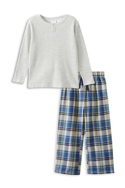 L/S Chester Check PJ's | Navy