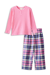 L/S Chester Check PJ's | Marshmellow