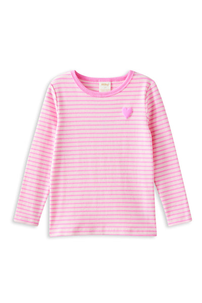 Tickled Pink Stripe Tee