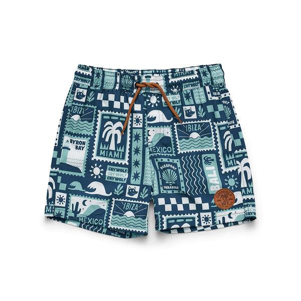 Board Shorts | Blue Postcards