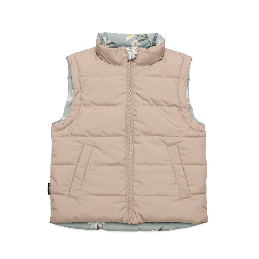 Reversible Puffer Vest | Forget Me Not