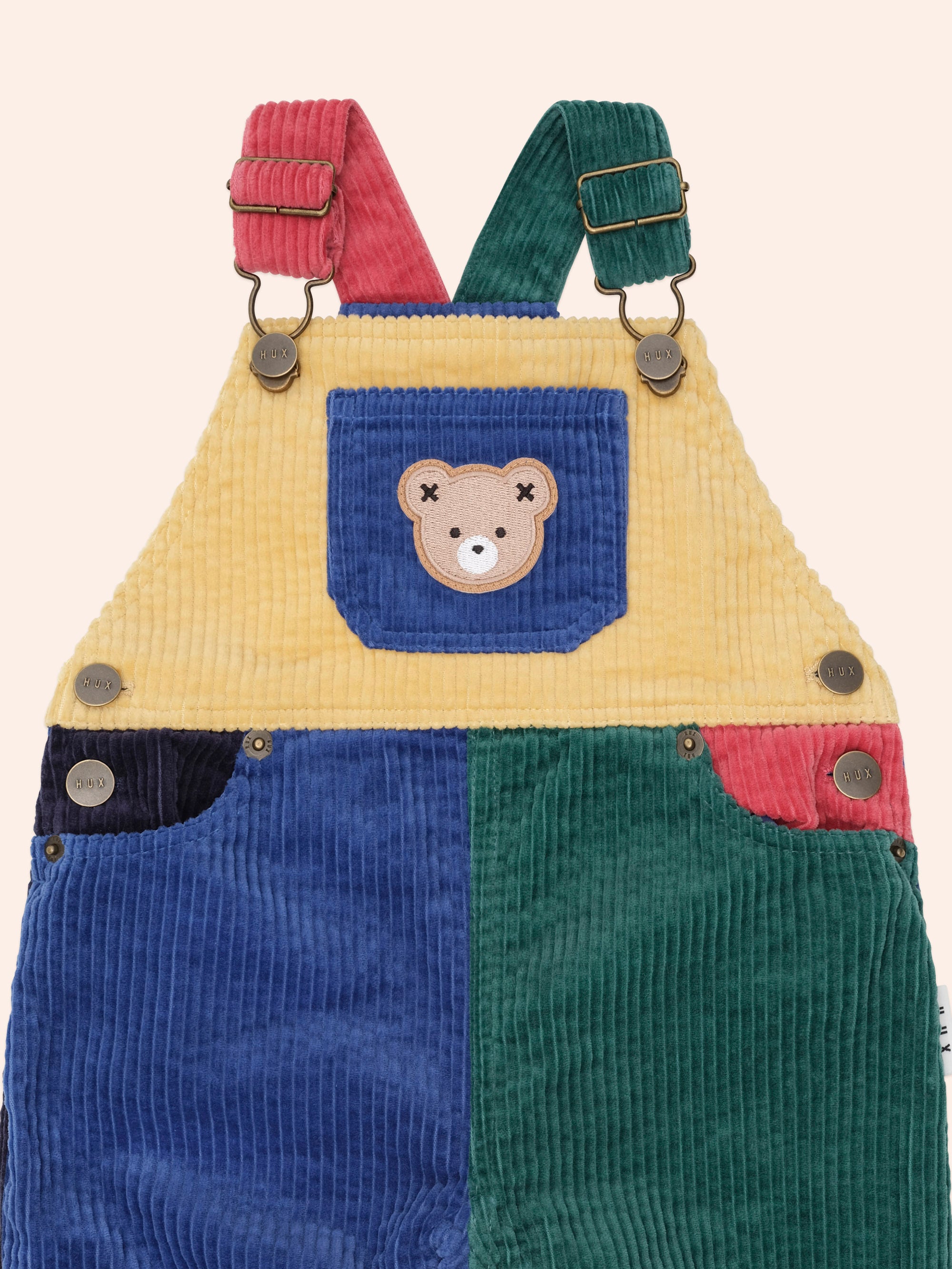 Colour Block Cord Overall