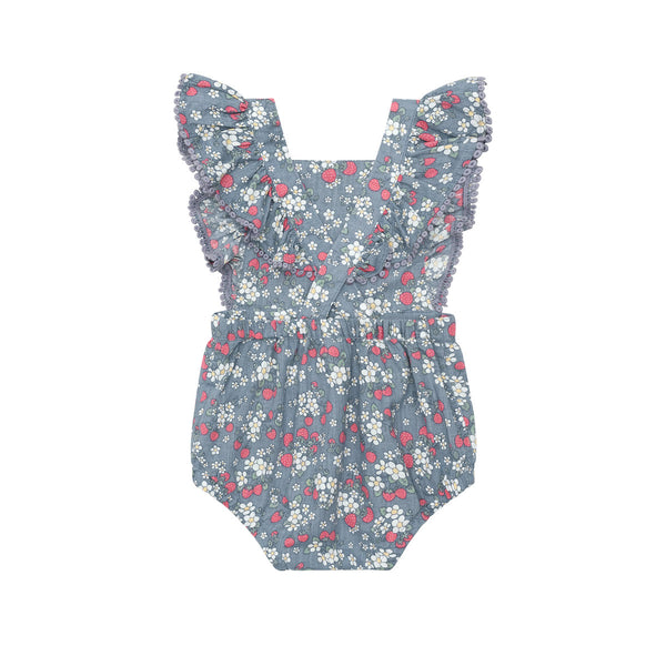 Vintage Strawberry Frill Playsuit