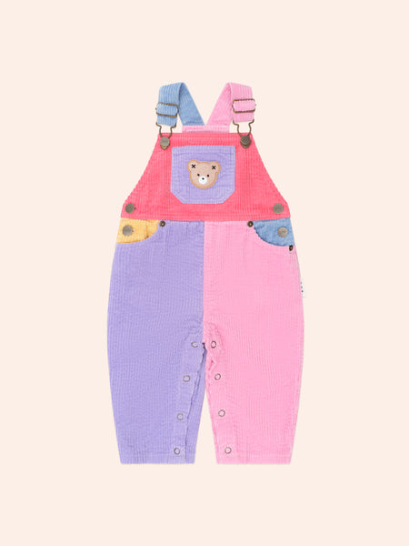 Colour Block Girl Cord Overall