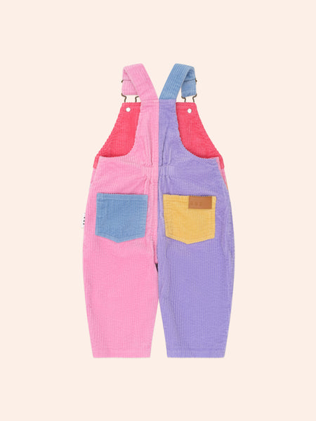 Colour Block Girl Cord Overall