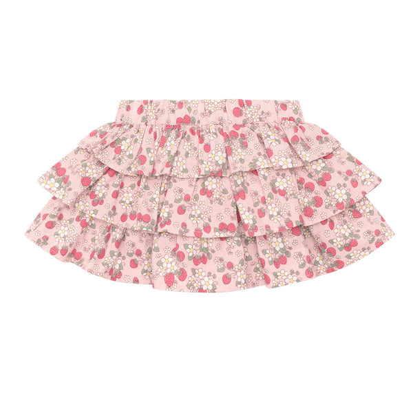 Vintage Strawberry Frill Skirt