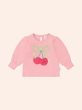 Cherry Bow Puff Sleeve Top