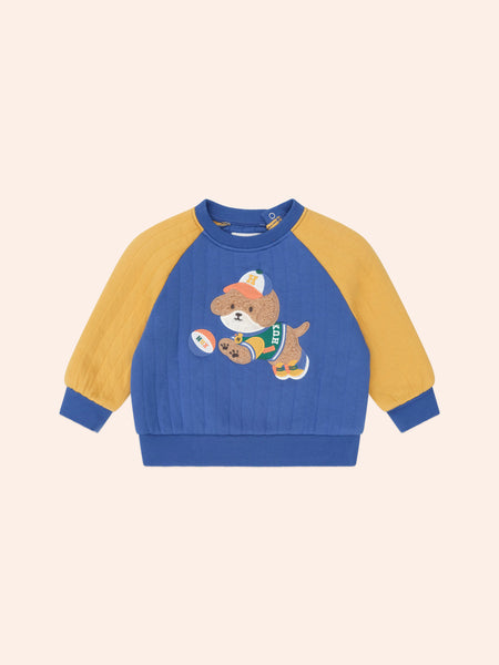 Basketball Doggy Quilted Sweatshirt