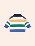 Colour Block Panelled Rugby Top
