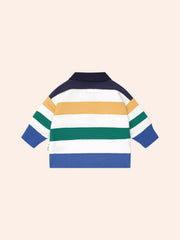 Colour Block Panelled Rugby Top