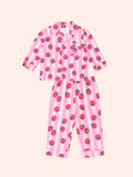Strawberry Fields Forever Stripe Flannel PJ Set