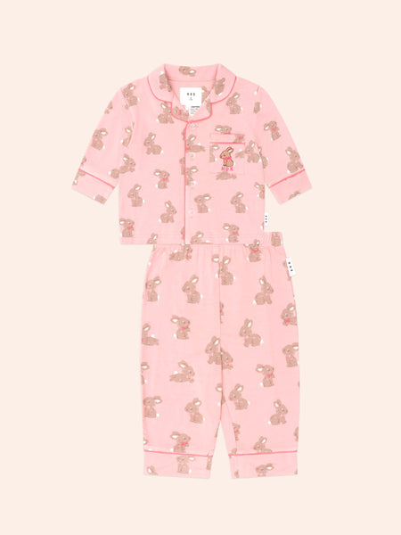Dusty Pink Bunny PJ Set