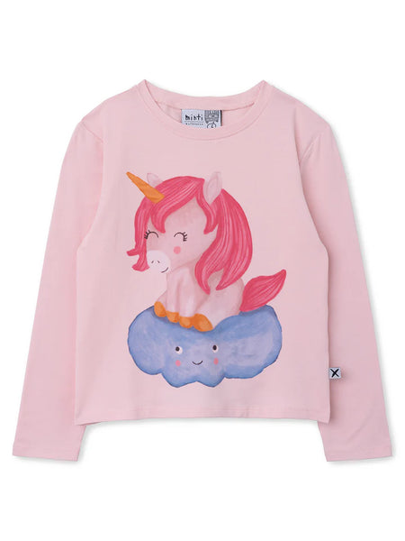 Unicorn on a Cloud Tee | Pink
