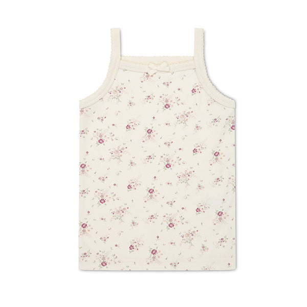 Singlet | Sweet William Floral Natural