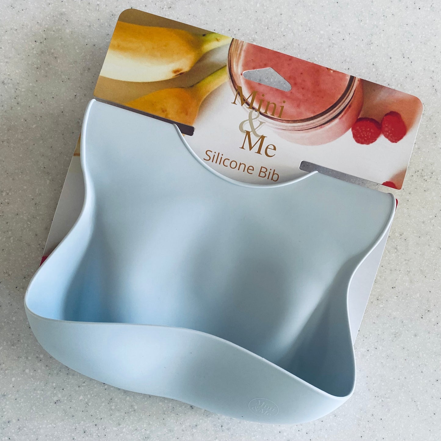 Silicone Feeding Bib | Ice Blue
