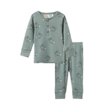 L/S Pyjamas | Cottage Bunny Sage Print