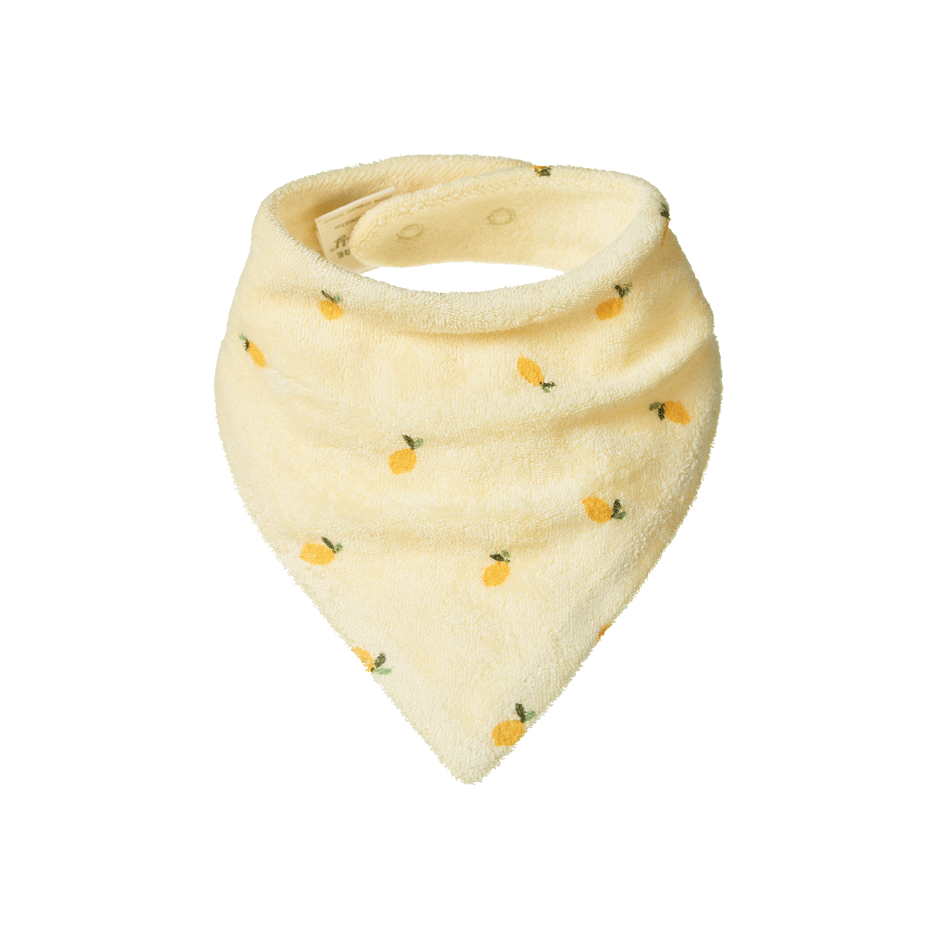 Triangle Bib Terry | Little Lemon Cream Print