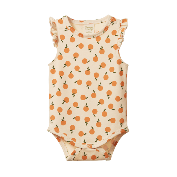Fleur Bodysuit | Orange Blossom Print