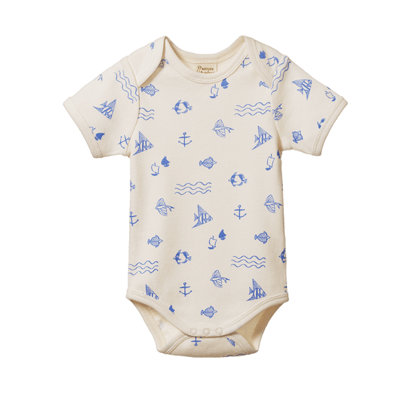 S/S Bodysuit | Atlantic Print