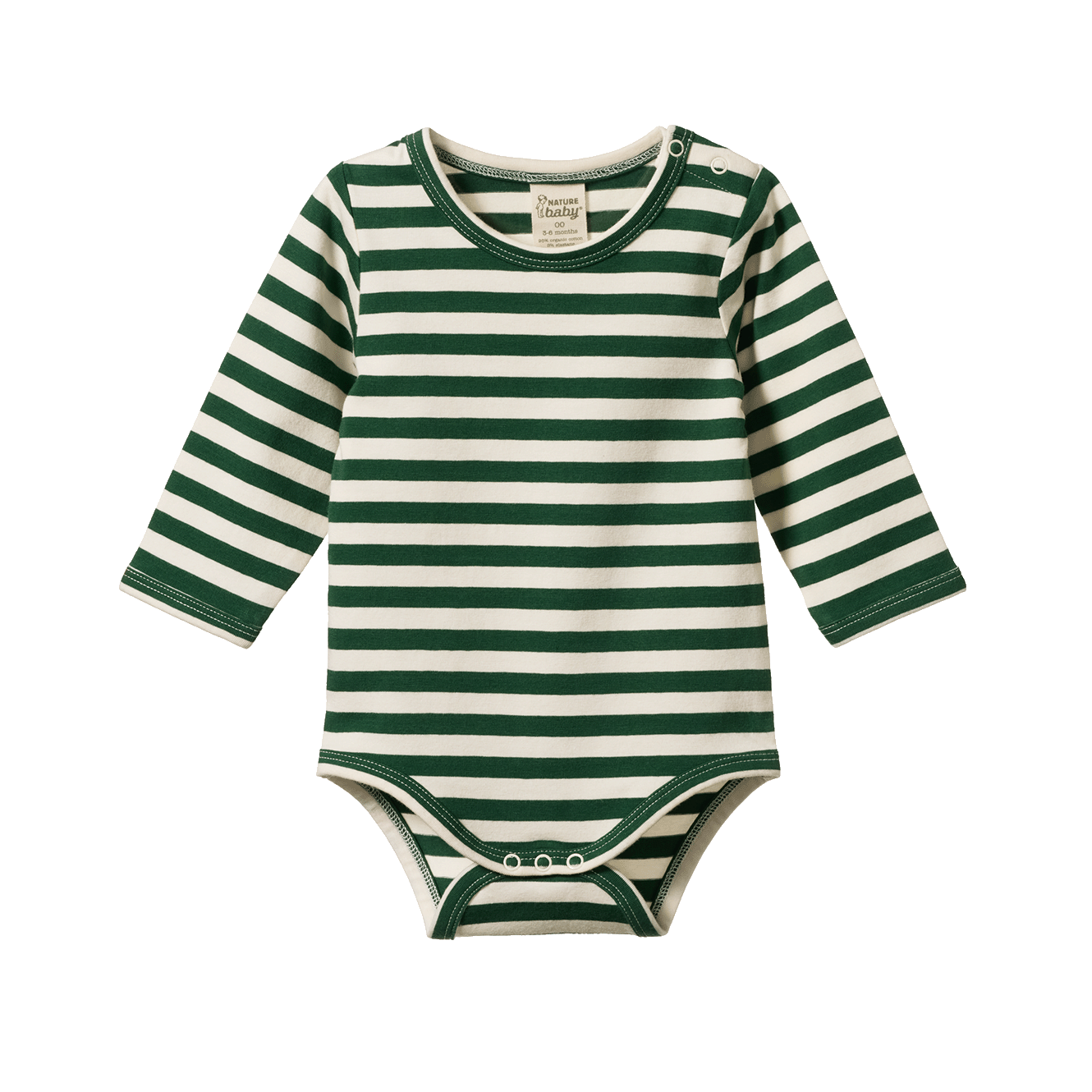 L/S Stretch Jersey Bodysuit | Eden Sea Stripe