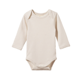 L/S Bodysuit | Lilac Pinstripe