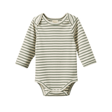 L/S Bodysuit | Nettle Sailor Stripe