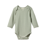 L/S Bodysuit | Nettle Stripe