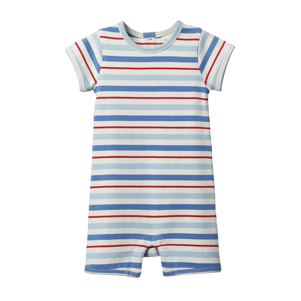 S/S Quincy Romper | Surf Stripe