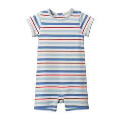 S/S Quincy Romper | Surf Stripe