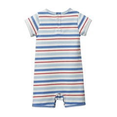 S/S Quincy Romper | Surf Stripe