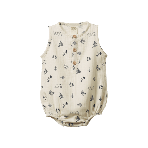 Cedar Suit Muslin | Atlantic Natural Print