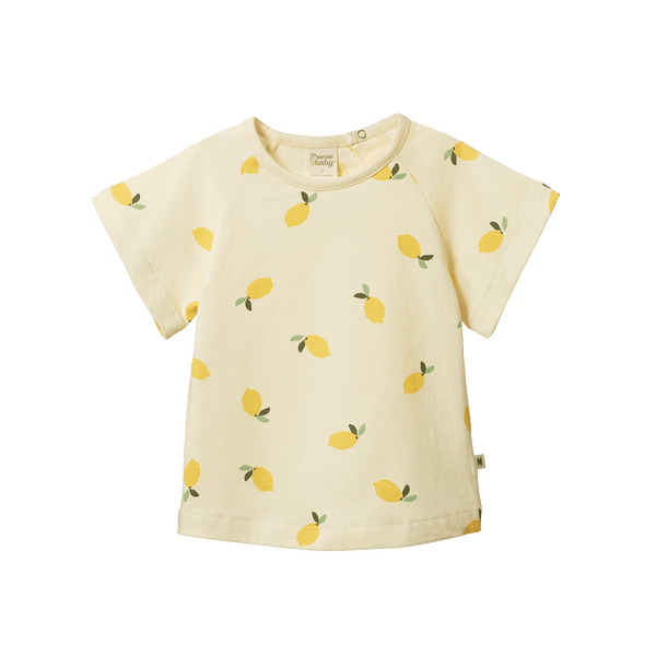 Juniper Tee | Lemon Cream Print