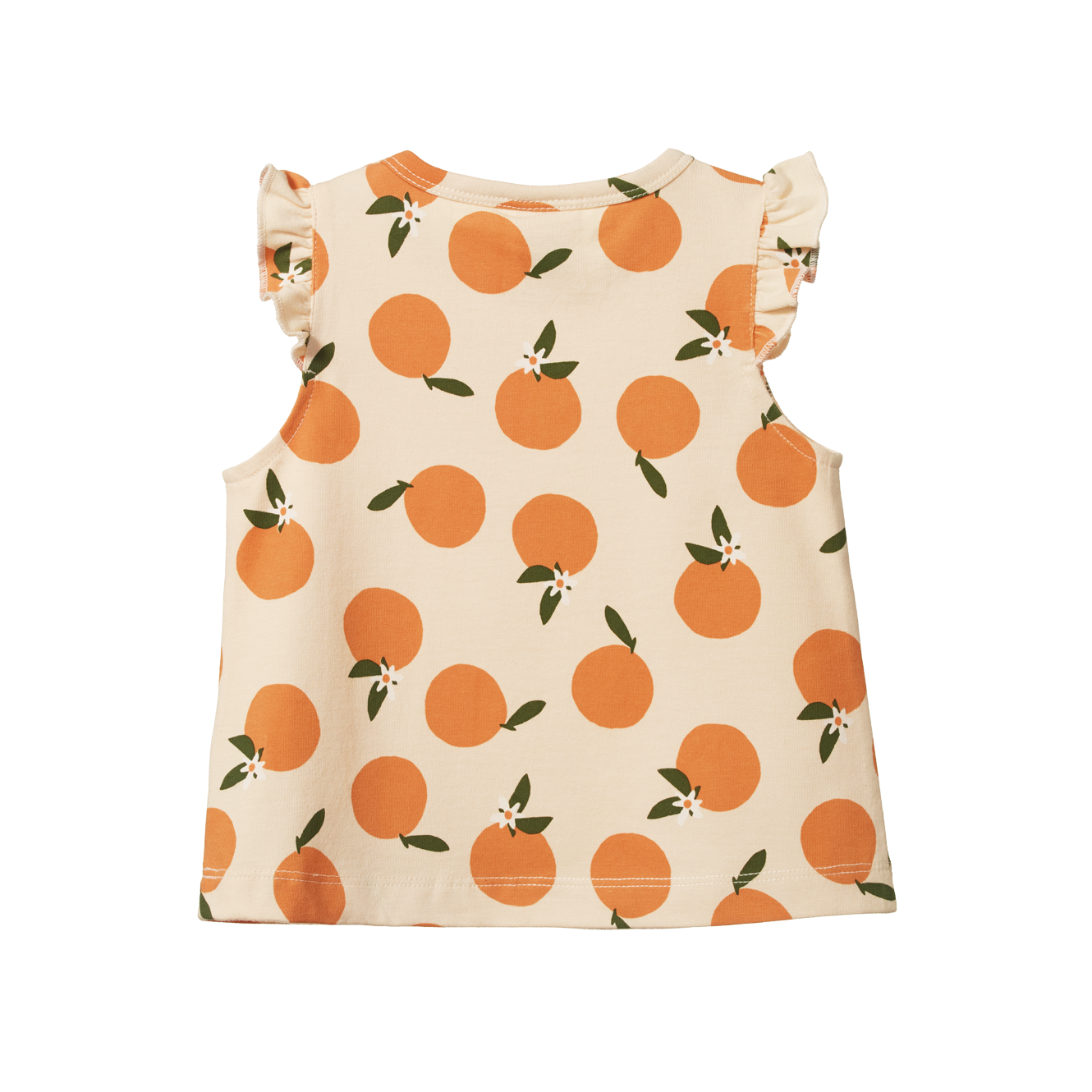 Fleur Tee | Grande Orange Blossom Print