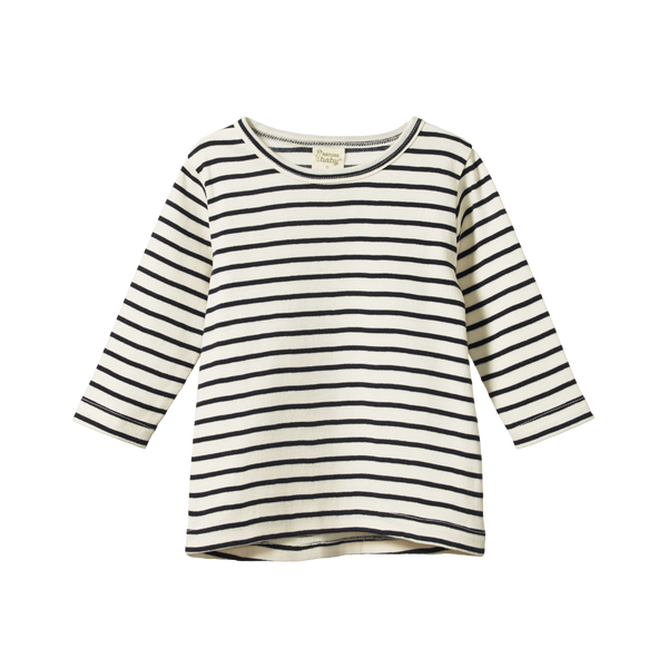 L/S River Tee | Navy Sailor Stripe