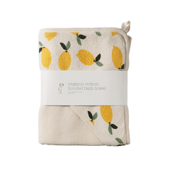 Hooded Towel | Lemon Print