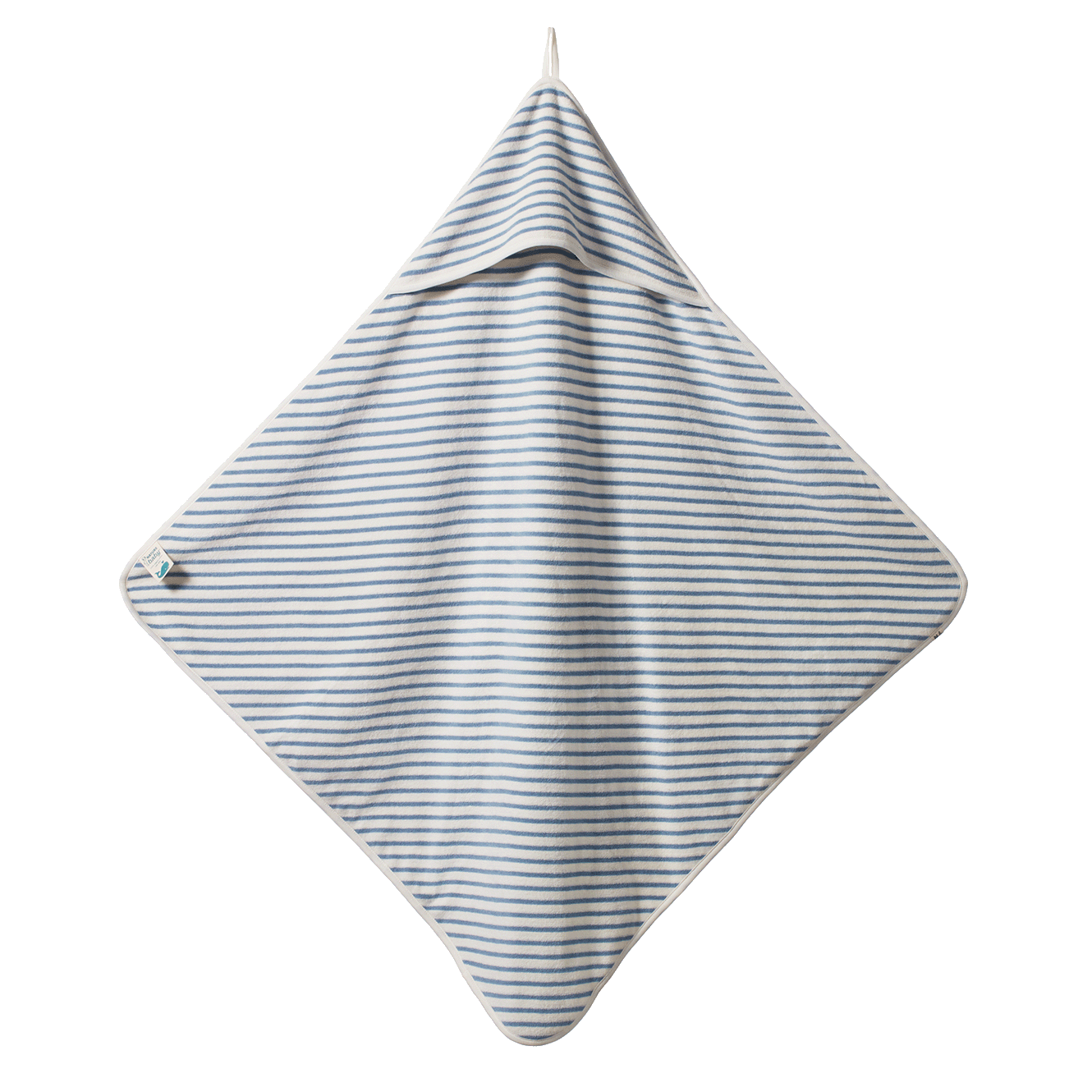 Hooded Towel | Powder Blue Sailor Stripe