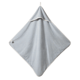 Hooded Towel | Powder Blue Sailor Stripe