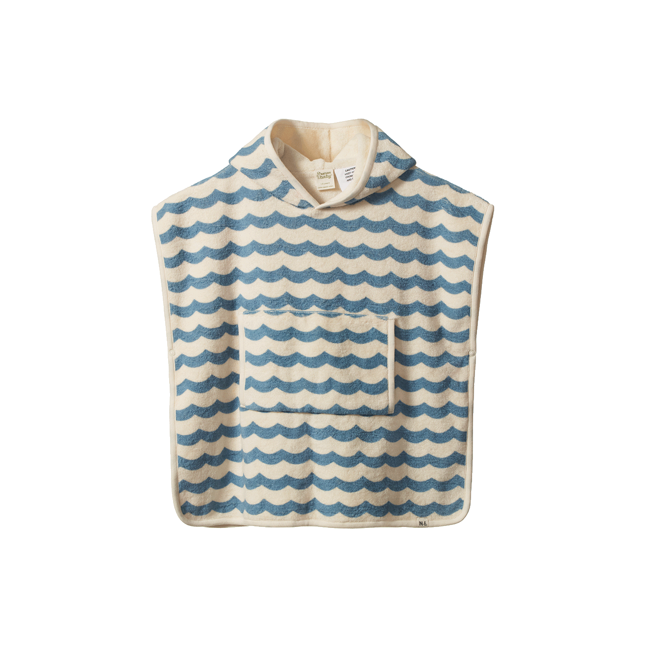 Poncho Towel | Waves Print
