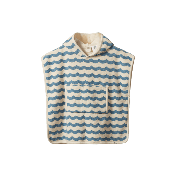 Poncho Towel | Waves Print
