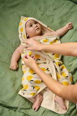 Hooded Towel | Lemon Print