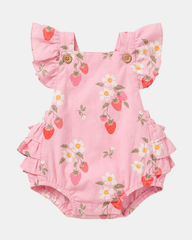 Baby Romper Strawberry Fields Blossom