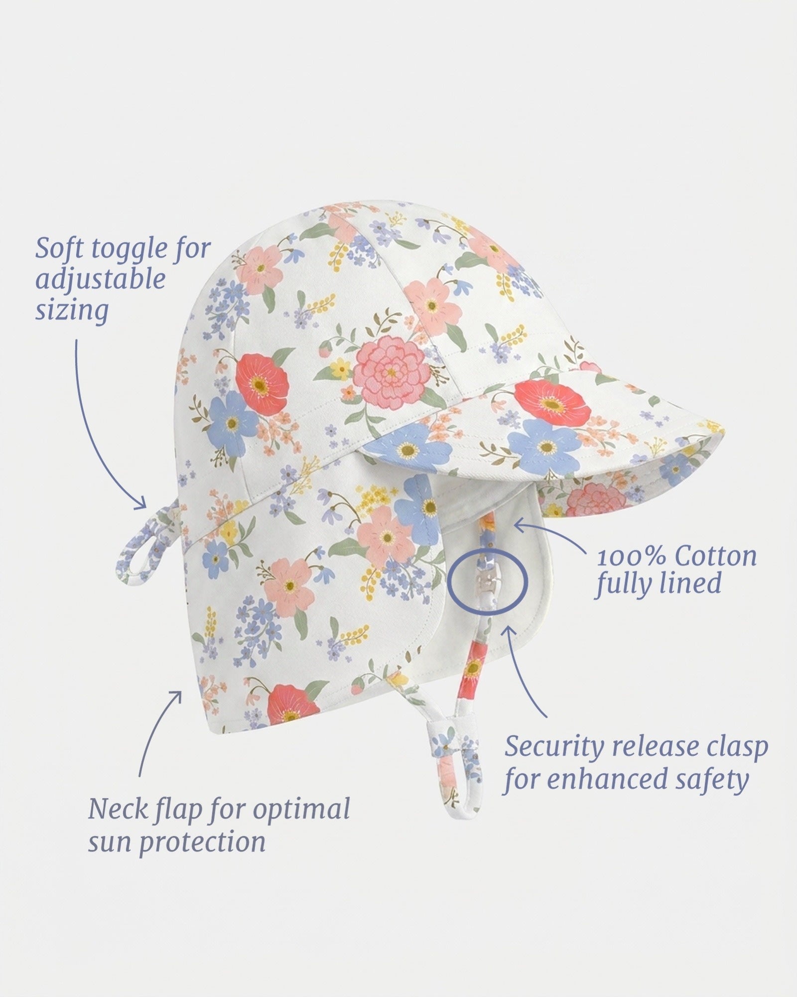Flap Cap Arcadia Field Flowers