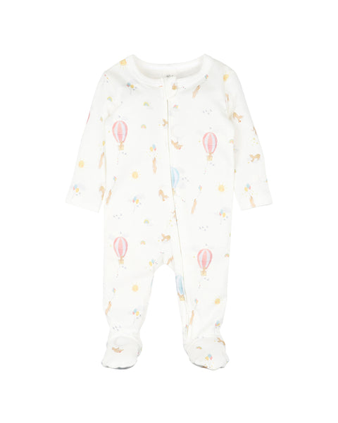 Morgan Print L/S Zip Onesie