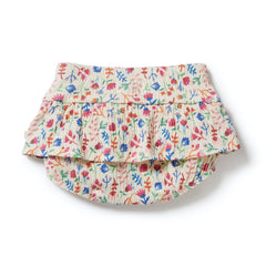 Crinkle Ruffle Nappy Pant | Tropical Garden