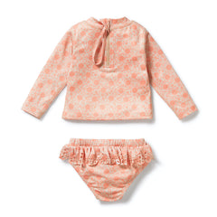 Amelie Floral Cutwork Rashie Swim Set