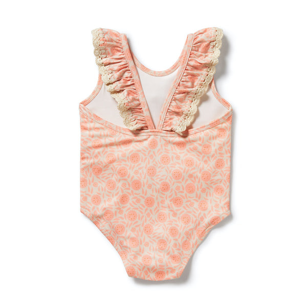 Amelie Floral Crochet Swimsuit